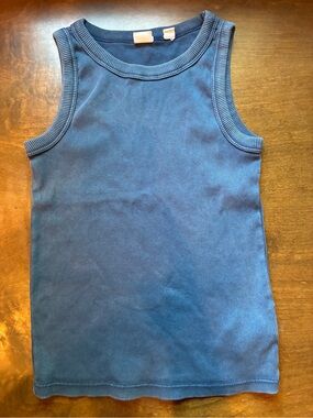 GAP Blue Ribbed Tank Top for Kids